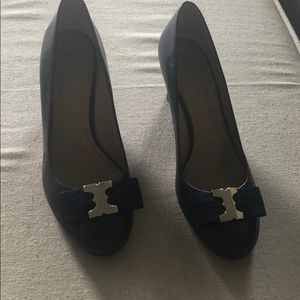 Tory Burch Navy Wedge